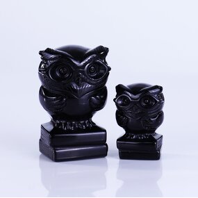 Crystal Owl Figurine Manufacturer - 2 Inch Natural Hand Carved Small Quartz