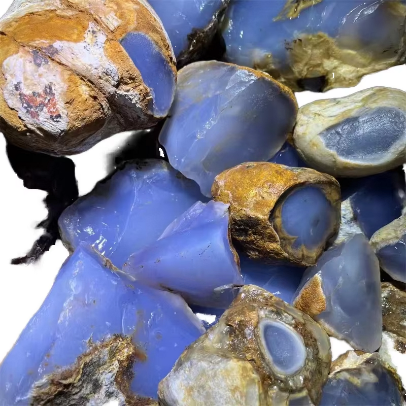 Rough Stone Manufacturer - Raw Blue Chalcedony Agate Natural Crystal Gemstone