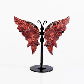 Butterfly Bracket Manufacturer - Leopard Skin Jasper Hand Carved Engraved