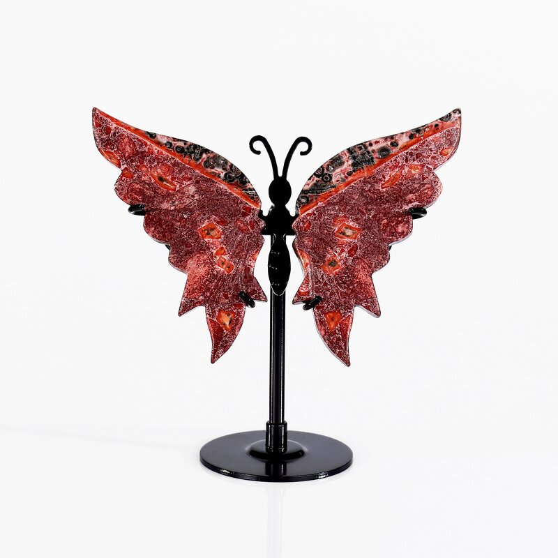 Butterfly Bracket Manufacturer - Leopard Skin Jasper Hand Carved Engraved