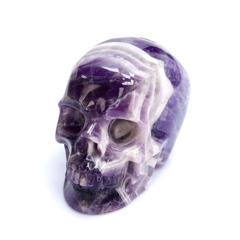 Crystal Skull Manufacturer - Custom 1.75 Inch Dream Amethyst Carving Desktop