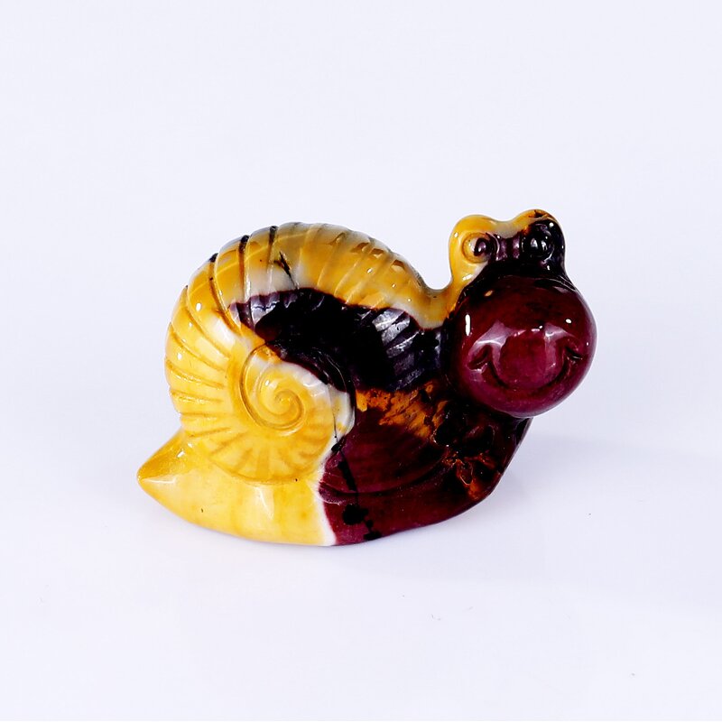 Snail Carving Manufacturer - Crystal Mookaite Jasper Hand Carved Healing