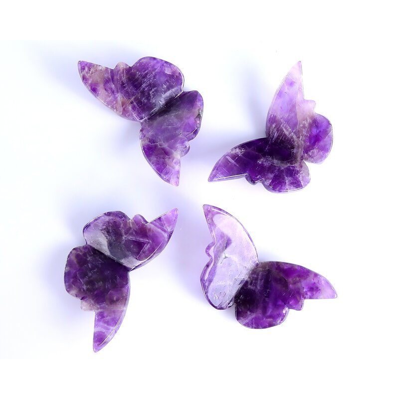 Butterfly Manufacturer - High Quality Natural Amethyst 78mm Hand Carved