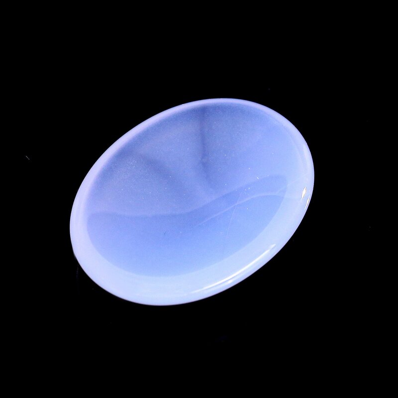 Worry Stone Manufacturer - Natural Blue Chalcedony Engraved for Anxiety Relief