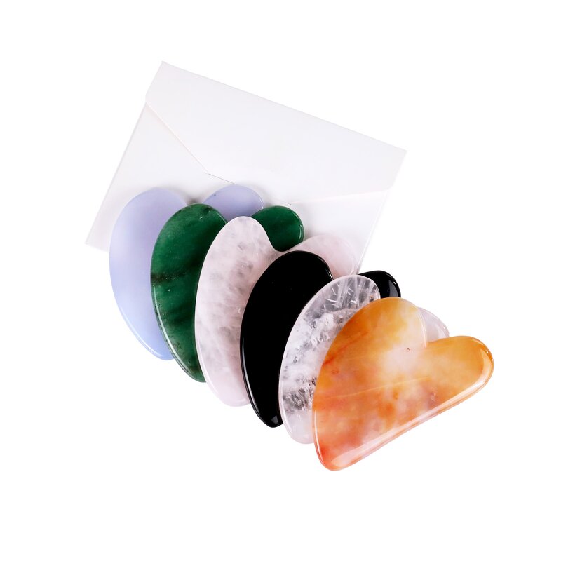 Gua Sha Stone Manufacturer - Natural Chalcedony Jade for Jawline Sculpting