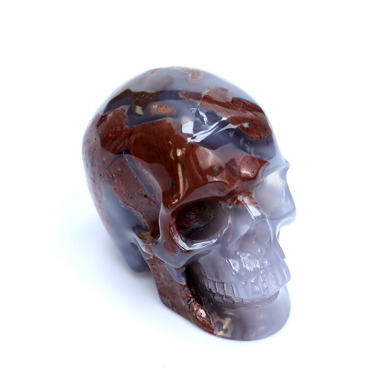 Crystal Skull Manufacturer - Hand Carved Volcanic Agate Reiki Healing Engraving
