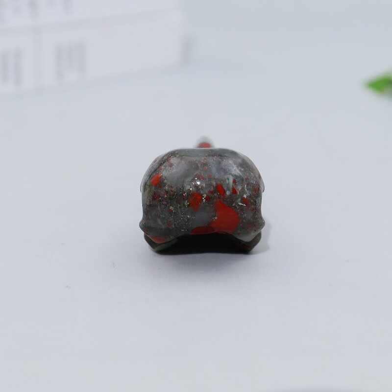 Raven Skull Crystal Manufacturer - Dragon Blood Jasper Hand Carved for Fengshui