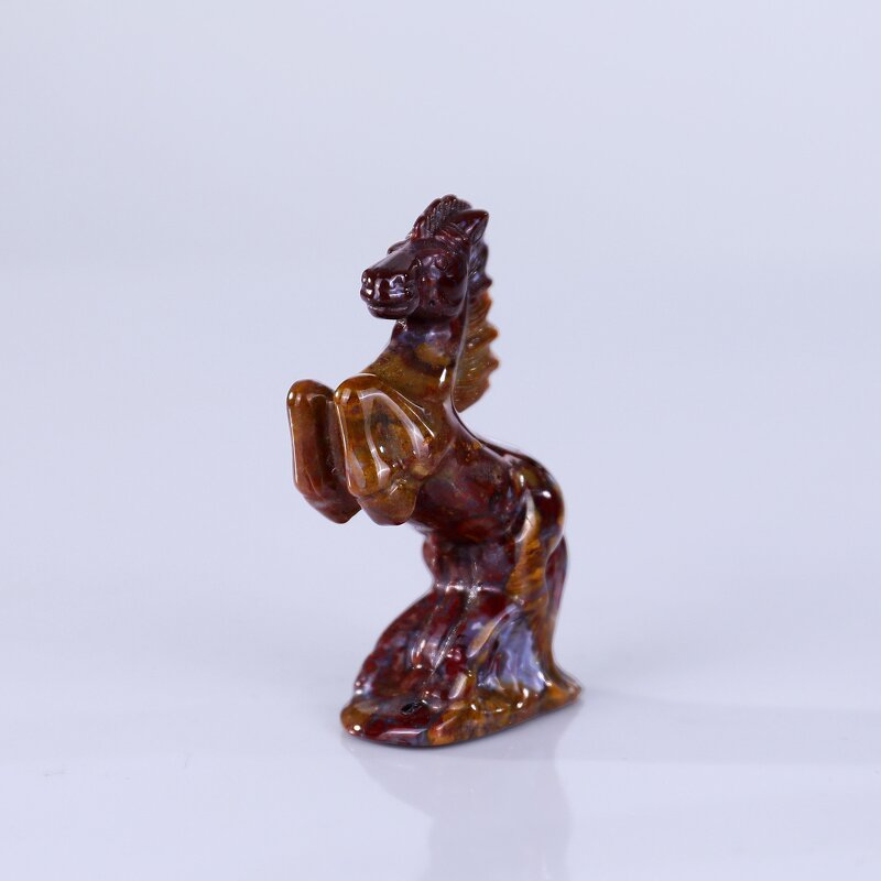 Horse Gemstone Manufacturer - Natural Indian Agate Hand-Carved for Reiki