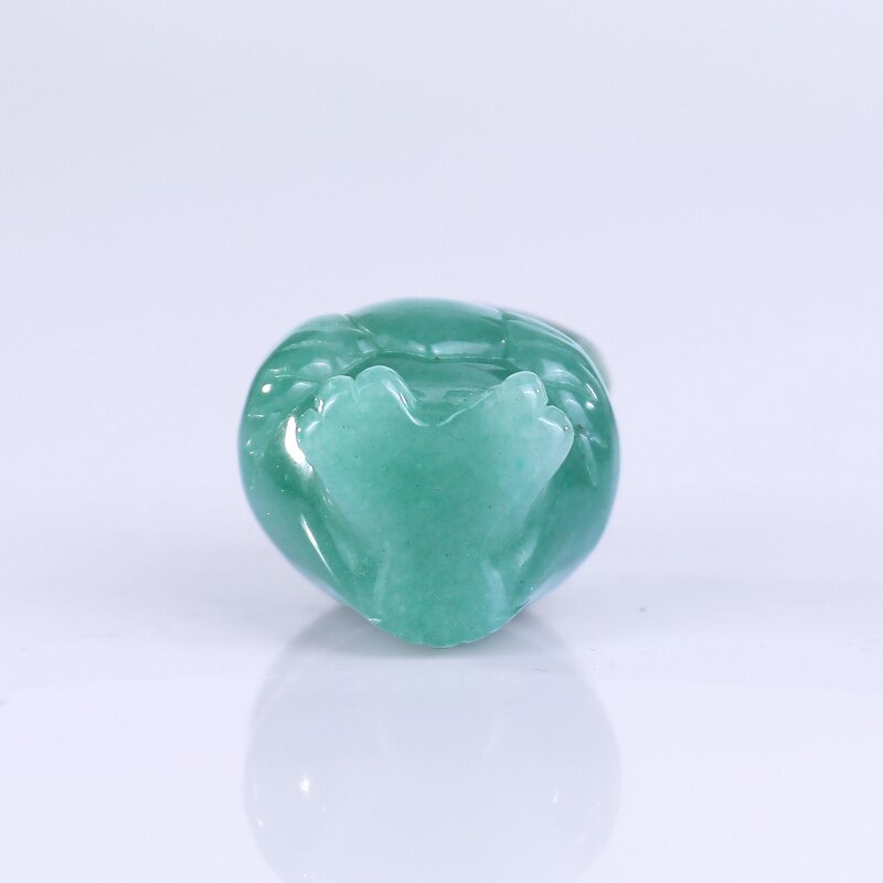 Owl Carving Manufacturer - Natural Green Aventurine Baby Owl Engraved