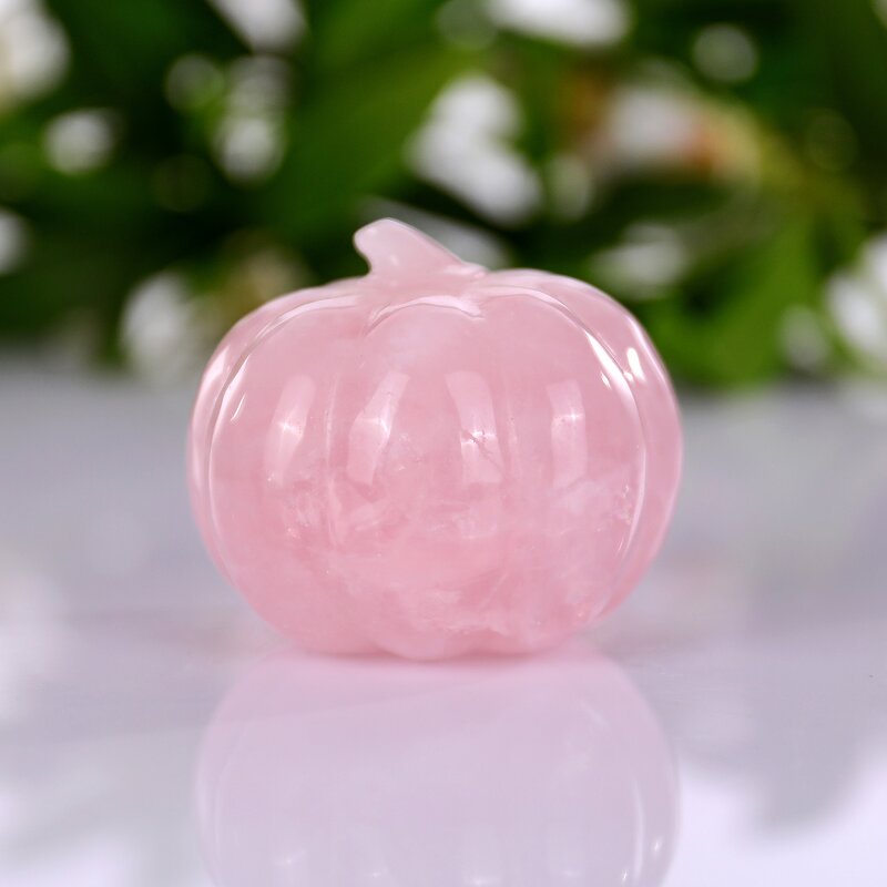 Halloween Decoration Manufacturer - Natural Crystal Carving Pumpkin Skull