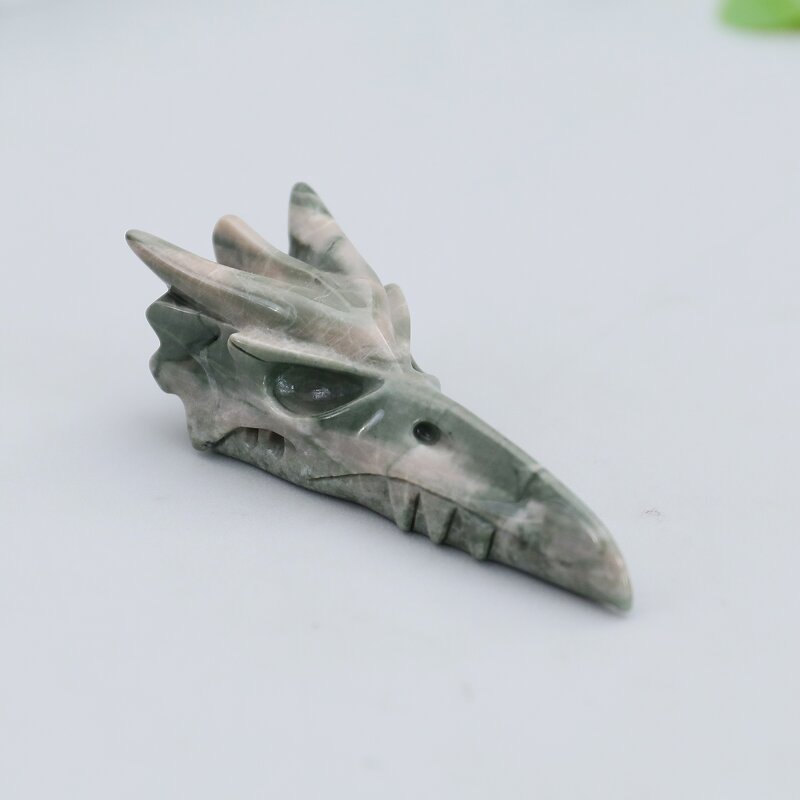Phoenix Skull Statue Manufacturer - Nine Dragon Jade Hand Carved Traditional
