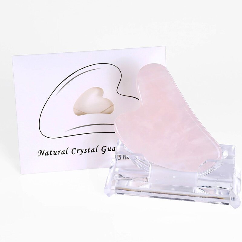 Gua Sha Board Set Manufacturer - Natural Quartz Heart Shaped Custom Logo