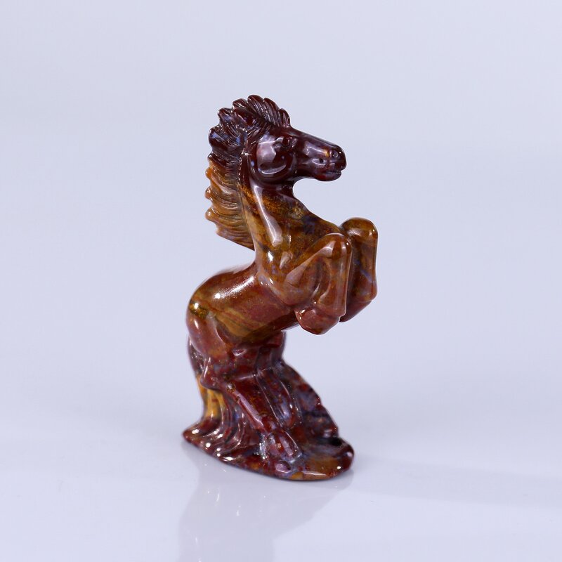Horse Gemstone Manufacturer - Natural Indian Agate Hand-Carved for Reiki