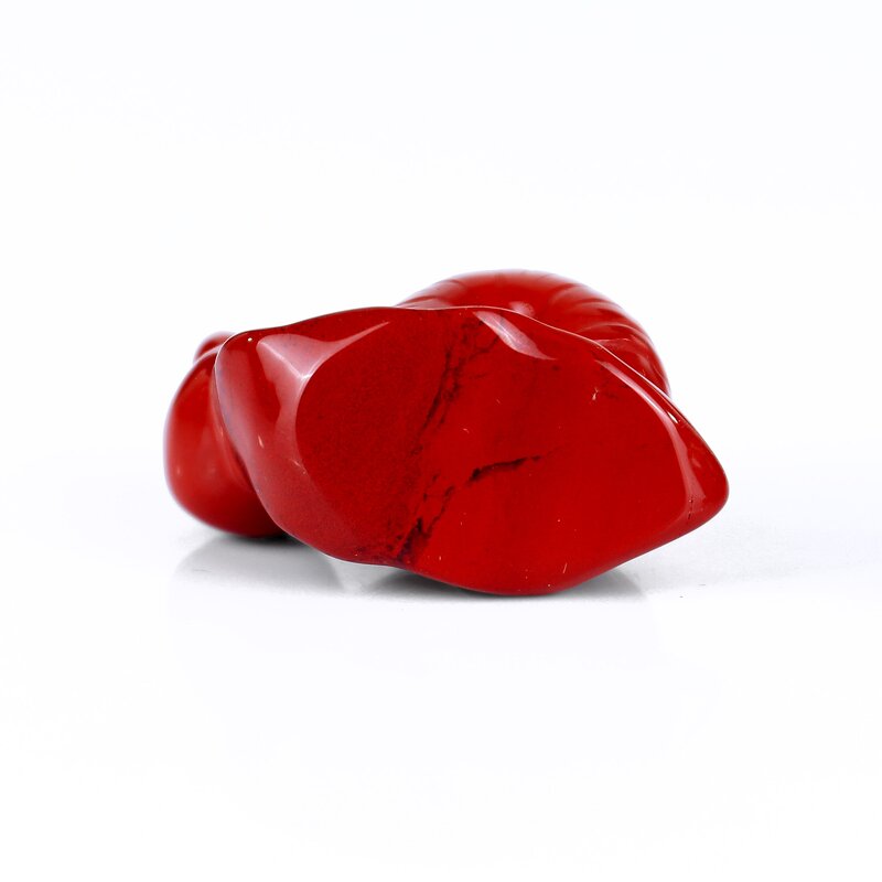 Snail Carving Manufacturer - Hand-Carved Red Jasper Crystal for Meditation