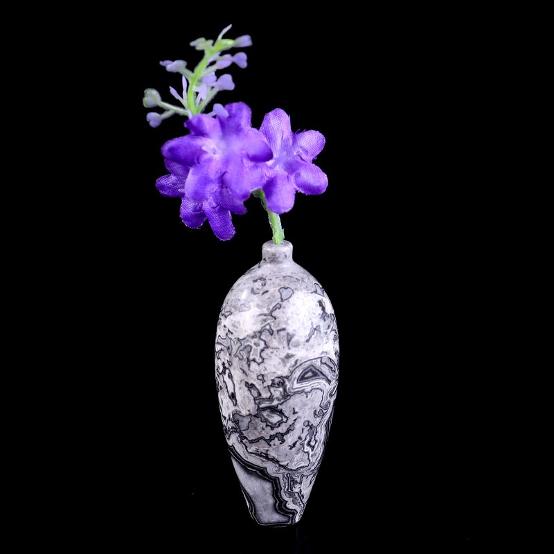 Mini Flower Vase Manufacturer - Crazy Lace Agate Polished Natural Engraved