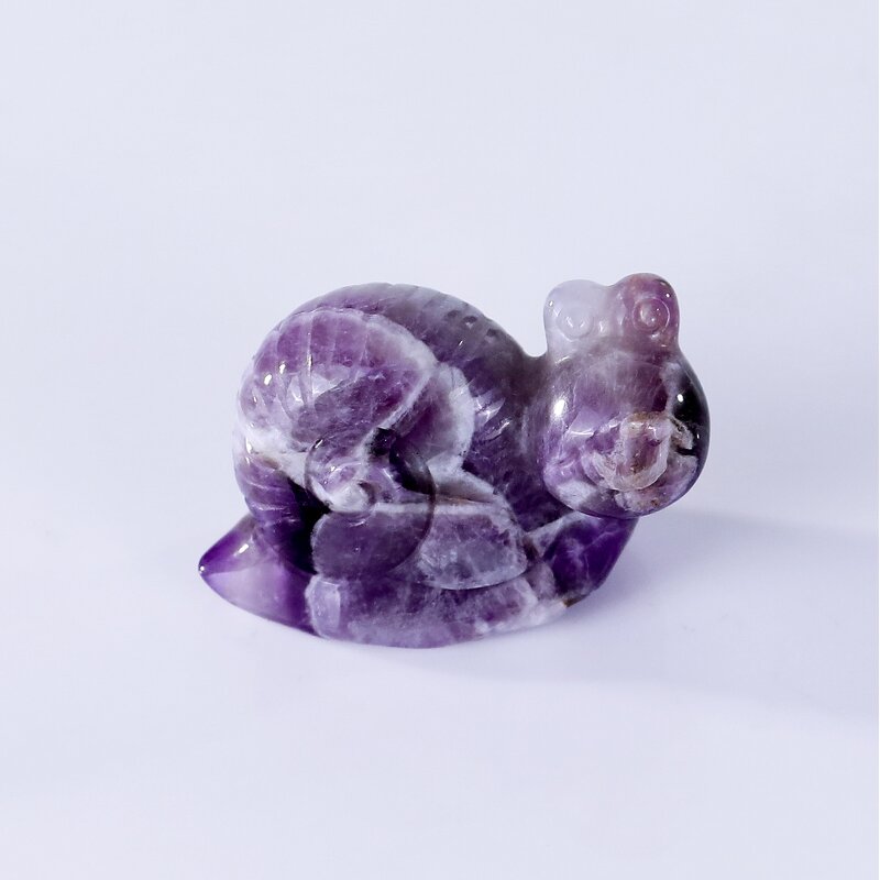 Snail Crystal Manufacturer - Dream Amethyst Carved Polished Feng Shui Themed