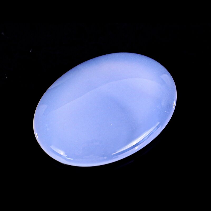 Worry Stone Manufacturer - Natural Blue Chalcedony Engraved for Anxiety Relief