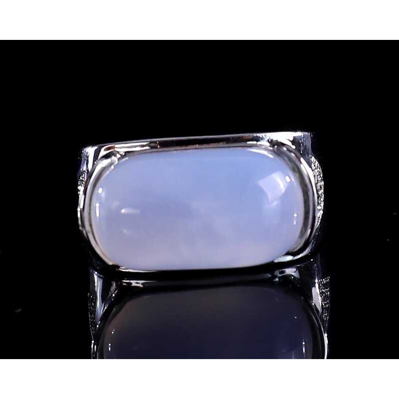 Gemstone Ring Manufacturer - Natural Blue Crystal Rhinestone Bezel Setting