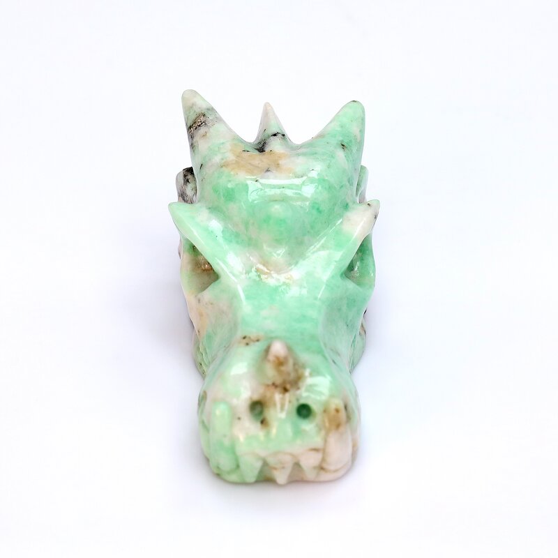 Dragon Skull Carving Manufacturer - Natural Emerald High Quality Healing