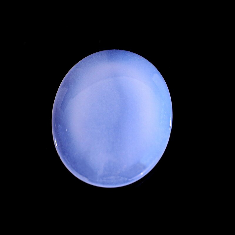 Worry Stone Manufacturer - Natural Blue Chalcedony Engraved for Anxiety Relief