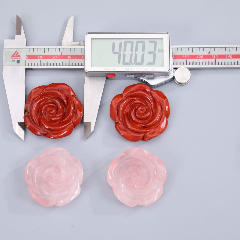 Flower Carving Manufacturer - Natural Rose Quartz Hand Carved Creative Polished