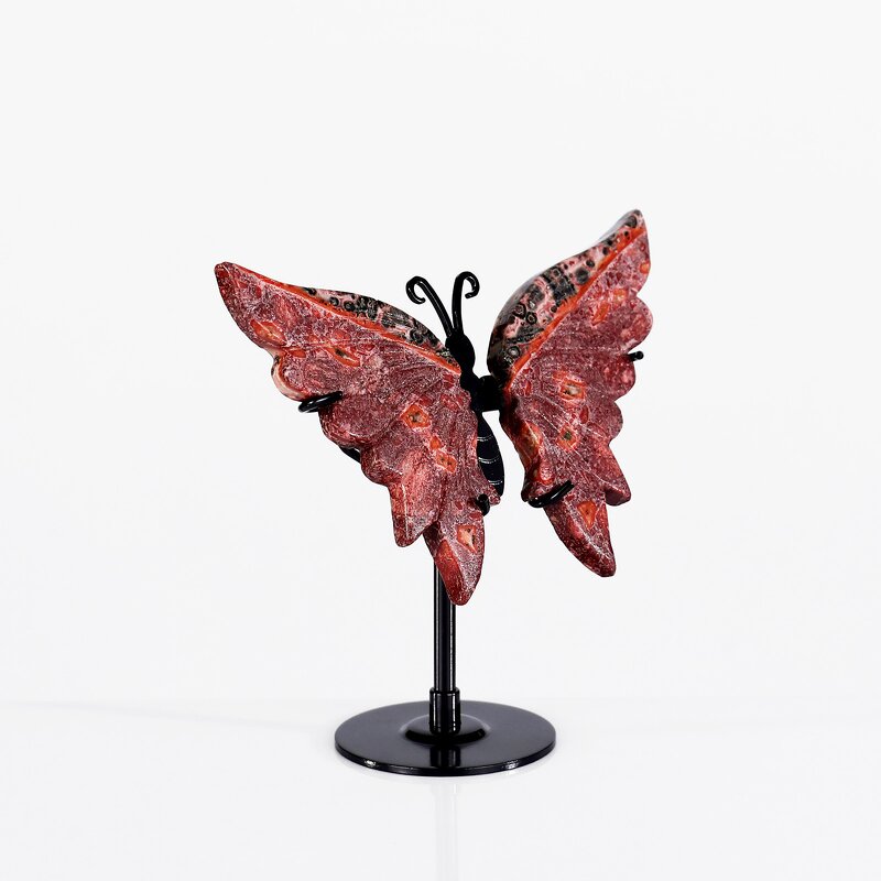 Butterfly Bracket Manufacturer - Leopard Skin Jasper Hand Carved Engraved