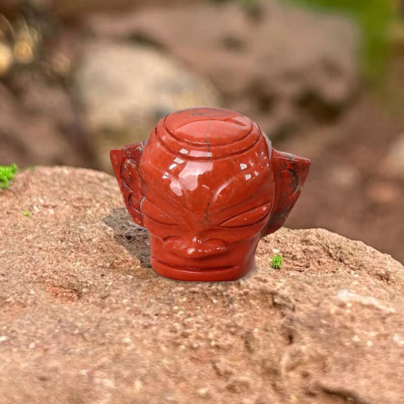 Sanxingdui Statue Manufacturer - Natural Crystal RAW STONE Carving Oval Shape