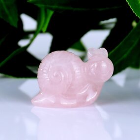 Snail Carving Manufacturer - Hand Carved Rose Quartz Healing for Halloween
