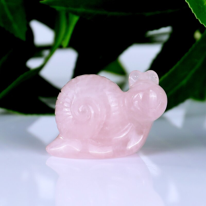 Snail Carving Manufacturer - Hand Carved Rose Quartz Healing for Halloween