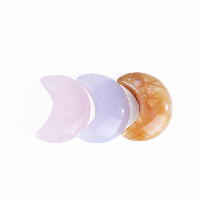 Crystal Moon Carving Manufacturer - Natural Gemstone Hand Carved Small Healing