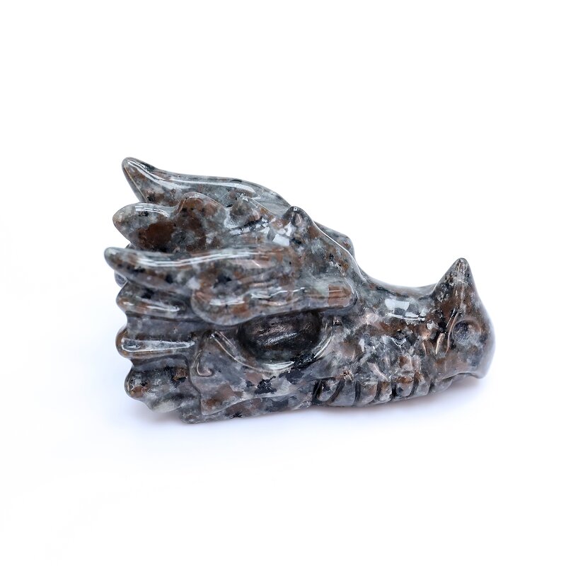 Dragon Skull Crystal Manufacturer - Natural Yooperlite Hand Carved Spiritual