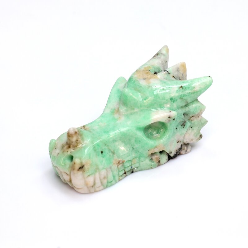 Dragon Skull Carving Manufacturer - Natural Emerald High Quality Healing