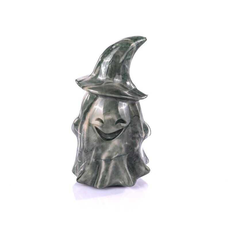 Halloween Decoration Manufacturer - Red Jasper Wizard Hat Ghost Crystal
