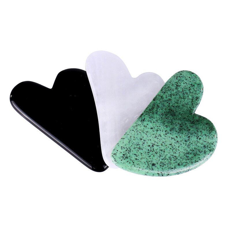 Gua Sha Board Set Manufacturer - Natural Quartz Heart Shaped Custom Logo