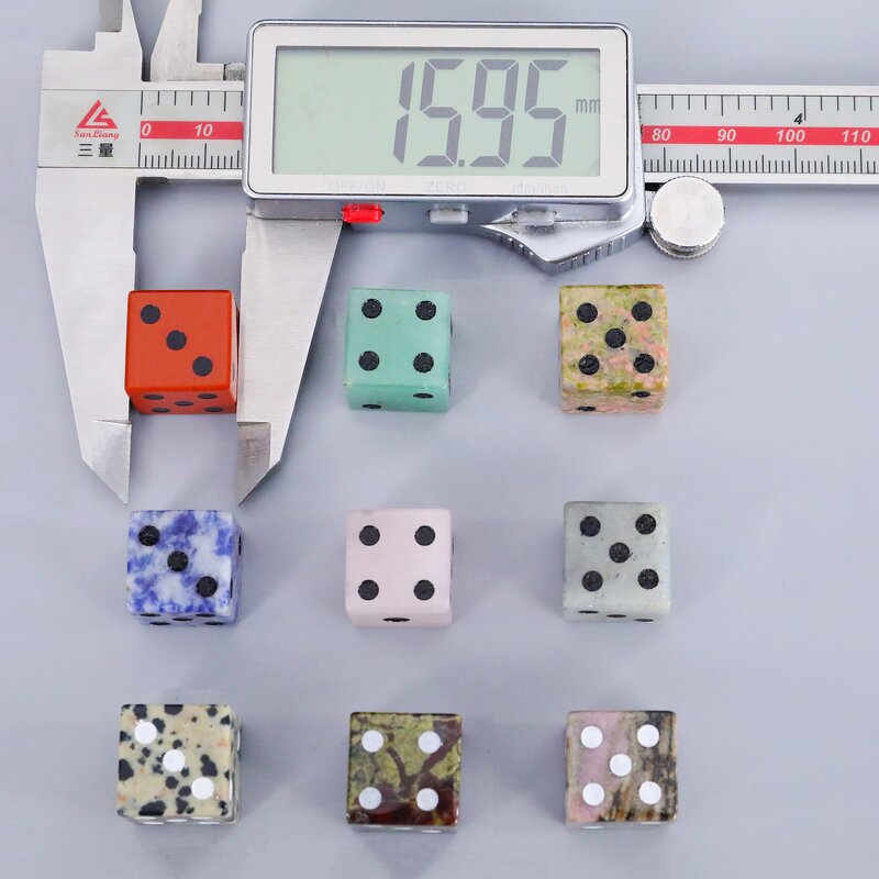 Quartz Cube Manufacturer - Reiki-Inspired Feng Shui 15mm White Dots Square