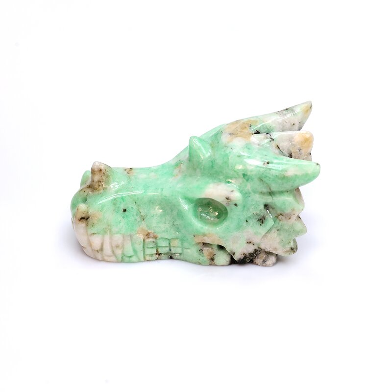 Dragon Skull Carving Manufacturer - Natural Emerald High Quality Healing