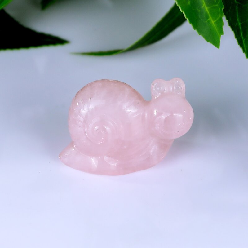 Snail Carving Manufacturer - Hand Carved Rose Quartz Healing for Halloween