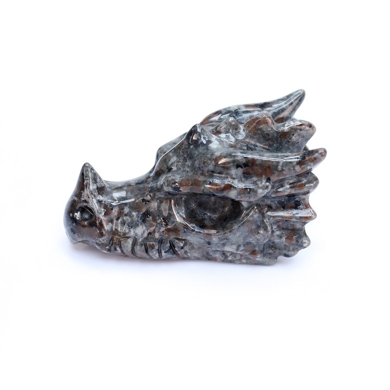 Dragon Skull Crystal Manufacturer - Natural Yooperlite Hand Carved Spiritual