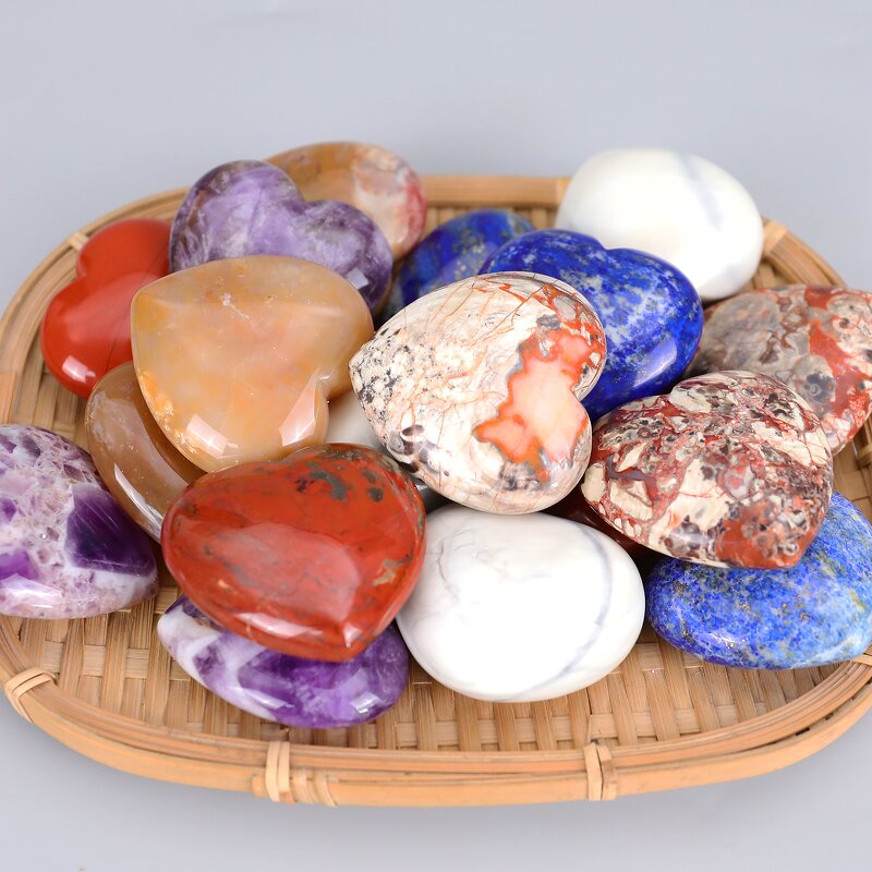Crystal Heart Manufacturer - Natural 50mm Large Healing Stone Love Quartz Bulk