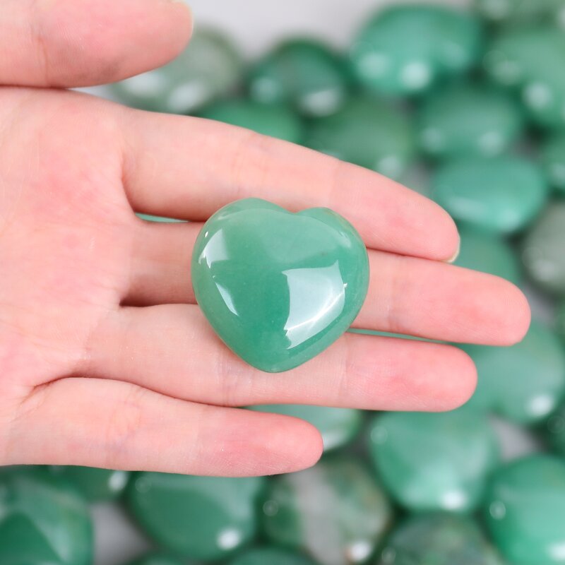 Crystal Heart Manufacturer - Natural 30mm Heart Shaped Carved Healing Gemstone