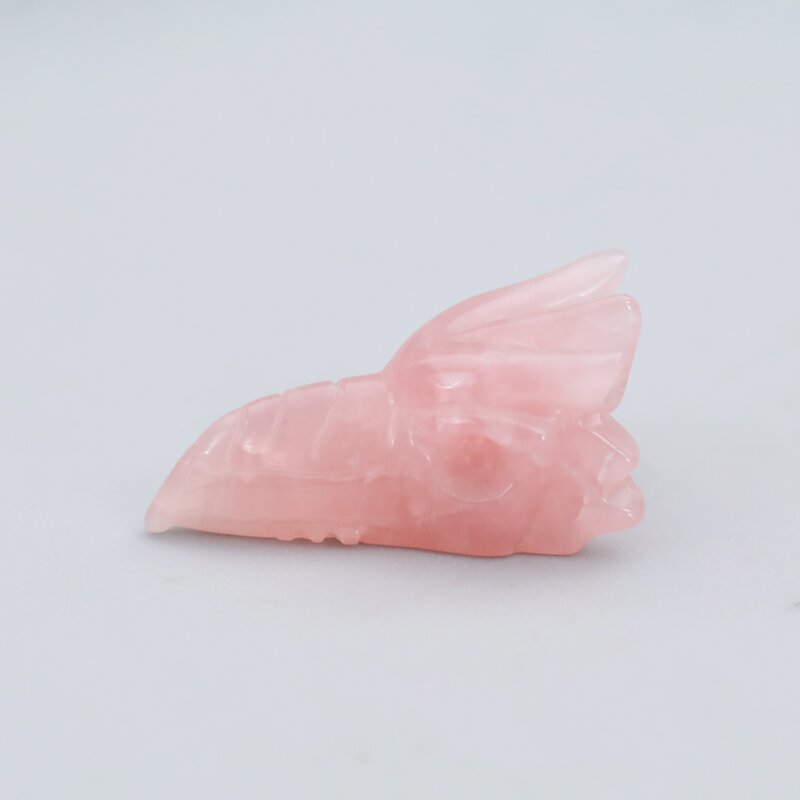 Phoenix Skull Crystal Manufacturer - Traditional Style Carved Rose Quartz