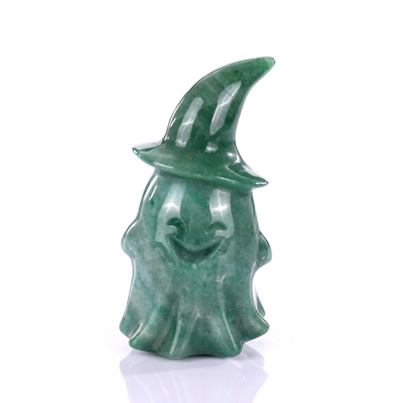 Halloween Decoration Manufacturer - Red Jasper Wizard Hat Ghost Crystal
