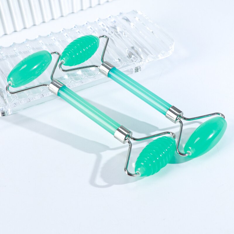 Zigzag Jade Roller - Custom Logo Modern Pink Face Beauty Skin Care Tool