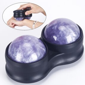 Stainless Steel Massage Ball - 304 Ice Gel Double Balls Resin Manual Tool