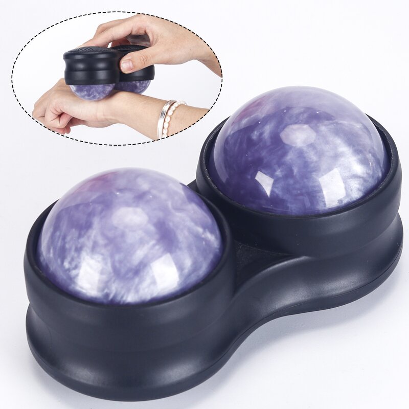 Stainless Steel Massage Ball - 304 Ice Gel Double Balls Resin Manual Tool