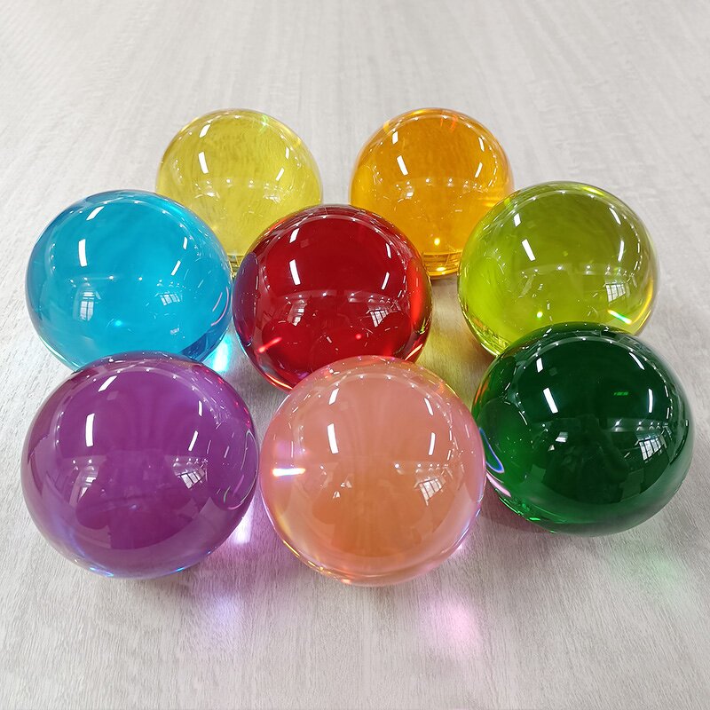 Colorful Acrylic Toy Ball - Factory Wholesale Kids Play Resin Decor Ball