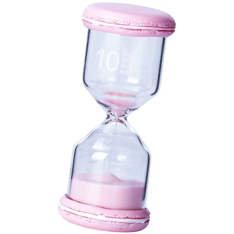 Macaron Hourglass Timer - 1-30 Minutes Clear Glass Personal Gift Reloj Arena