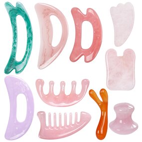 Resin Gua Sha Board - Custom Face Lift Lymphatic Drainage Anti Aging Tool