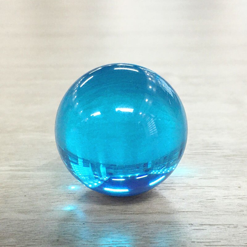 Clear Acrylic Game Ball - Custom 75MM Gaming Home Decor Colorful Resin