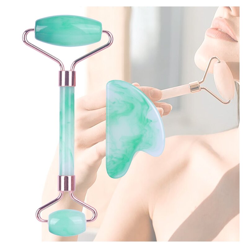 Agate Resin Jade Roller - Custom Face Lift Anti Aging Facial Massage Tool